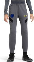 Nike Nike Inter Milan Sportbroek - Maat 134  - Unisex - grijs - zwart