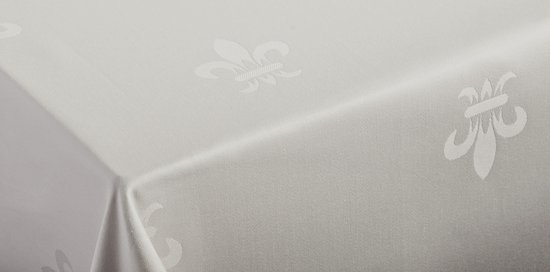 Tafelkleed Franse lelie ivoor 150 x 200 (Hotelkwaliteit: 250 gr/m2) - geweven - off white cadeau geven