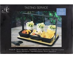 10-delige Tapasset | Amuseset 10 delig | Industrieel | Bamboe