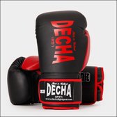 Decha Pro Performance - Leren (kick)bokshandschoen - Zwart/Rood - 16 oz