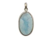 Zilveren hanger Larimar 925 zilver