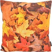 Autumn Leaves Kussenhoes | Polyester / Katoen | 45 x 45 cm