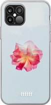iPhone 12 Pro Max Hoesje Transparant TPU Case - Rouge Floweret #ffffff