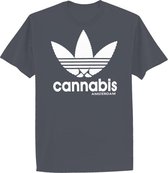 Amsterdam T-shirt adults - Cannabis - Mouse Grey