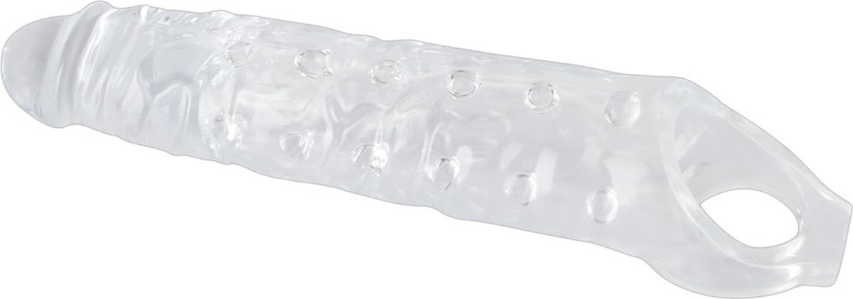 Goedkoopste You2Toys – Penis Sleeve Licht Flexibel met Stimulatie Noppen en Testikel Ring - Transparant