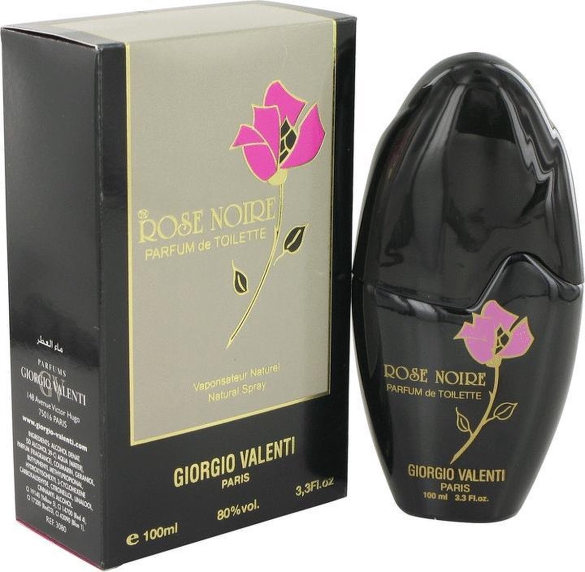 ROSE NOIRE by Giorgio Valenti 100 ml - Parfum De Toilette Spray