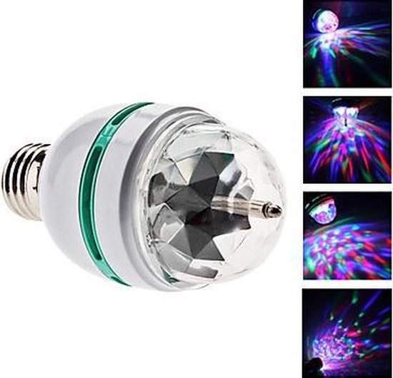 Lampe Disco - Rotative - LED - RVB - Raccord E27