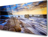 Glasschilderij Australië zonsopgang | 4 mm veiligheidsglas | 140 X 70 cm | Blind ophangsysteem | Moderne glazen schilderij