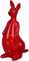 Pomme Pidou Kangaroo Lucy Spaarpot – Rood met tulpen