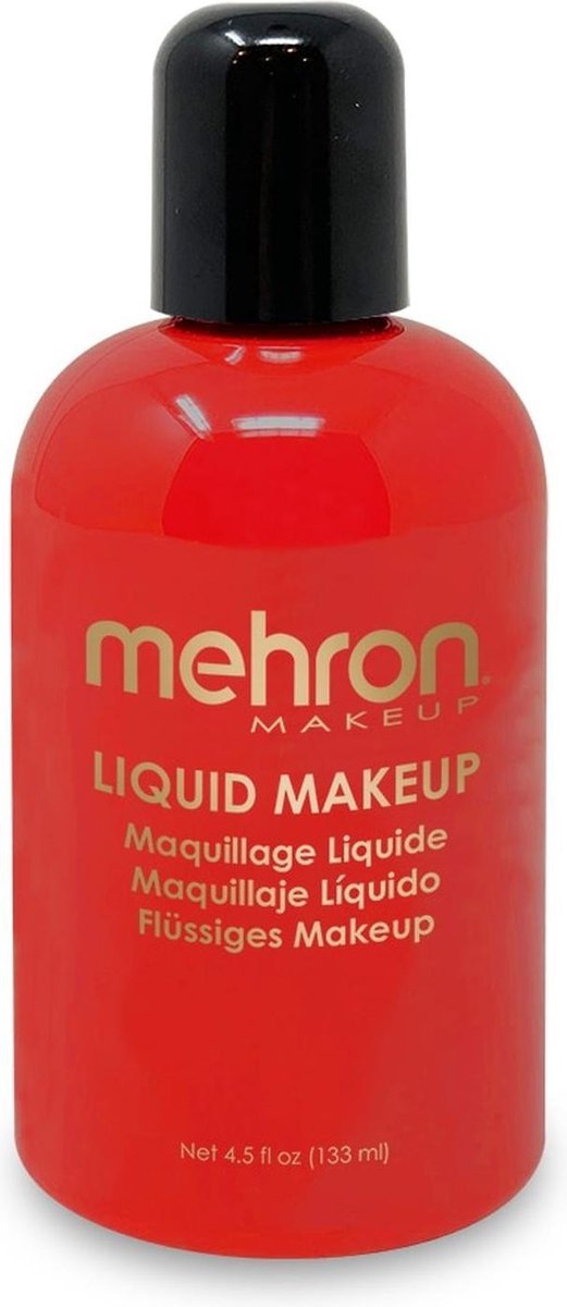 Afbeelding van product Mehron Vloeibare Schmink op Waterbasis - Rood - 130 ml