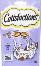 Catisfactions Kattensnoepjes - Eend - Kattensnack - 60 g - 1 zakje