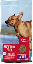 Pets Place Adult Crispy Croquettes - Nourriture pour chiens - Volaille et viande - 15 kg