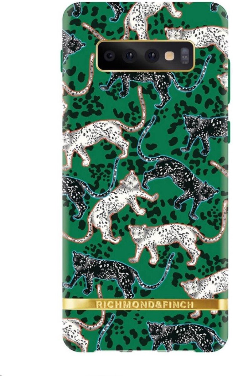 Richmond & Finch Green Leopard for Galaxy S10 green