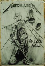Wandbord - Metallica And Justice For All