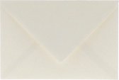 100x enveloppes B6 125x180mm - 12,5x18cm - ivoire / crème