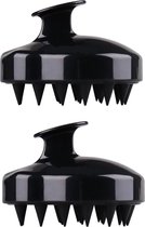 Haarborstel - Anti-roos borstels - zwart - hoofdhuid massage borstels - badborstel - scalp massager - haargroei - shampoo brush - ergonomisch gevormd - badborstel