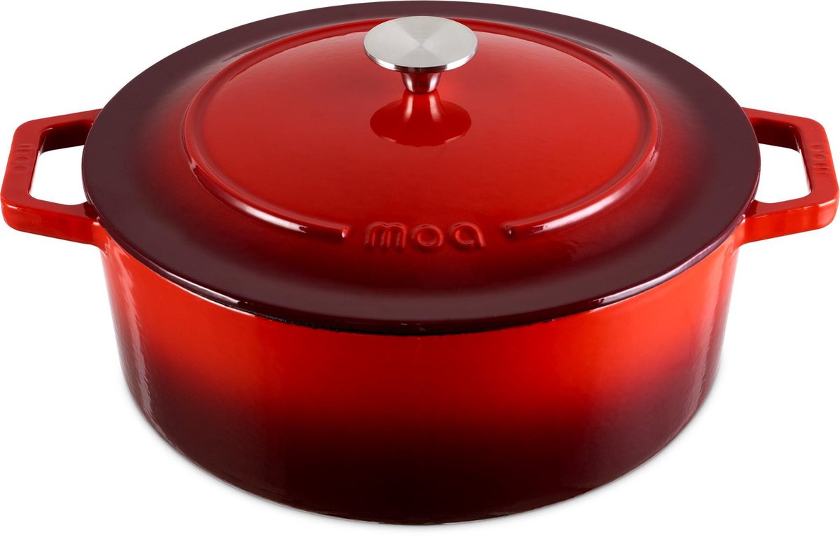 Koock Gietijzeren Skillet 30 Cm - Vlakke Bodem, Geschikt Voor Alle Warmtebronnen Inclusief Inductie