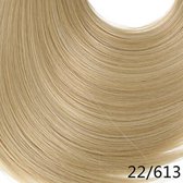 Wrap Around Ponytail Extension. Premium Synthetic Fiber 22" Straight (#22/613 Light Ash blonde) --K&C