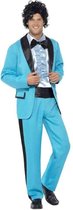Smiffy's - Jaren 50 Kostuum - Jaren 80 Amerikaanse Prom Schoolfeest - Man - Blauw - Large - Carnavalskleding - Verkleedkleding