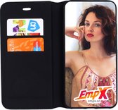 EmpX Samsung Galaxy A6 Plus (2018) TPU/Kunstleer Zwart Magneet Sluiting Boekhoesje