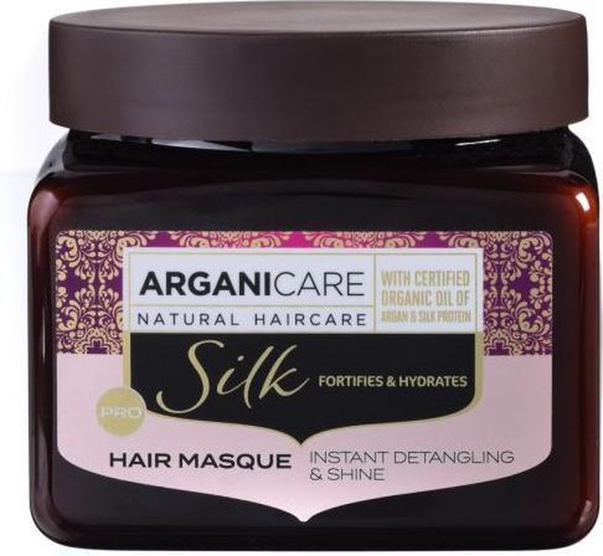 ARGANICARE FORTIFYING HAIR MASQUE – INSTANT DETANGLING AND SHINE - ARGAM & SILK PROTEIN 500 ML