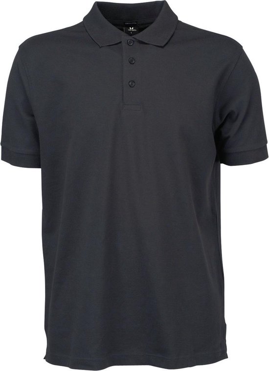 Tee Jays Heren Luxe Stretch Short Sleeve Polo Shirt (Donkergrijs)