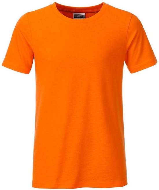 T-shirt Basis James and Nicholson Garçons ( Oranje)