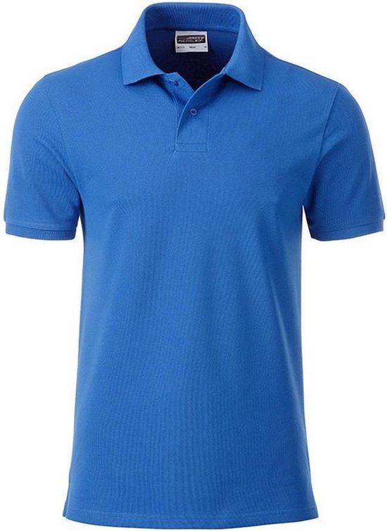 Polo Basis pour homme James and Nicholson (bleu cobalt)