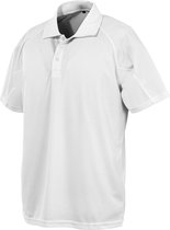 Spiro Unisex Volwassenen Impact Performance Aircool Polo Shirt (Wit)