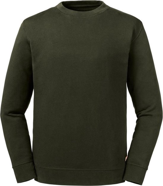 Russell Unisex Volwassenen Pure Organic Reversible Sweatshirt (Donkere Olijf)