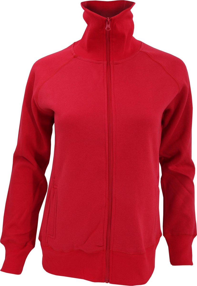 SOLS Dames/dames Soda Full Zip Active Sweat Jacket Rood