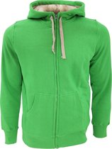SOLS Sherpa Unisex Zip-Up Hooded Sweatshirt / Hoodie (Boeddhistisch Groen)