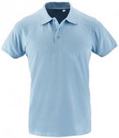 SOLS Heren Phoenix Poloshirt met korte mouwen Pique Polo (Hemelsblauw)
