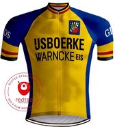 Retro Wielershirt IJsboerke Warncke Geel - REDTED (XL)