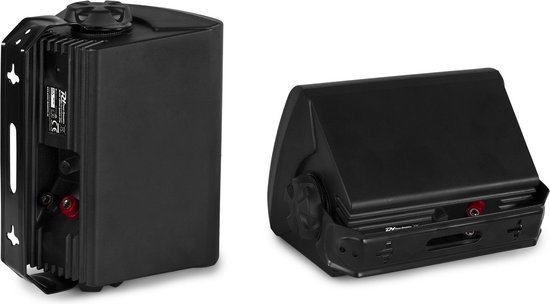 Speakerset, geschikt voor buiten - Power Dynamics BC40V zwarte speakerset voor 100V system van Power Dynamics — afbeelding 2