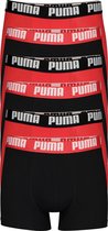 Puma Basic Boxer heren (6-pack) - rood en zwart - Maat: M