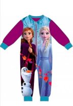 Frozen 2 onesie - paars - Maat 104 / 4 jaar