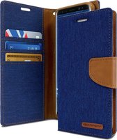 Samsung Galaxy S9 Plus Denim Bookcase - Blauw - Spijkerstof - Portemonnee hoesje