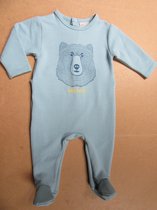 wiplala , pyjama, big bear , blauw , 9 maand  - 74