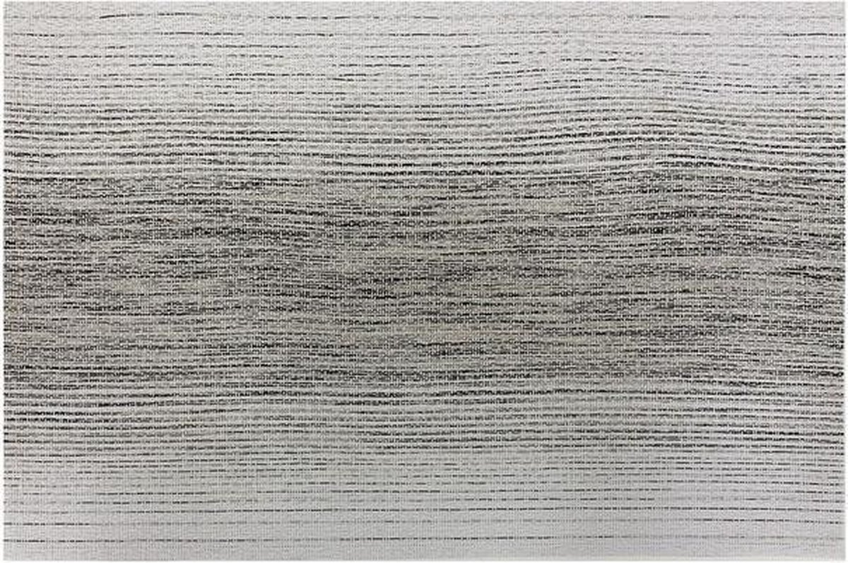 1x Placemat grijs - 30x45cm - PVC geweven - onderlegger - tafeldecoratie - tafel dekken