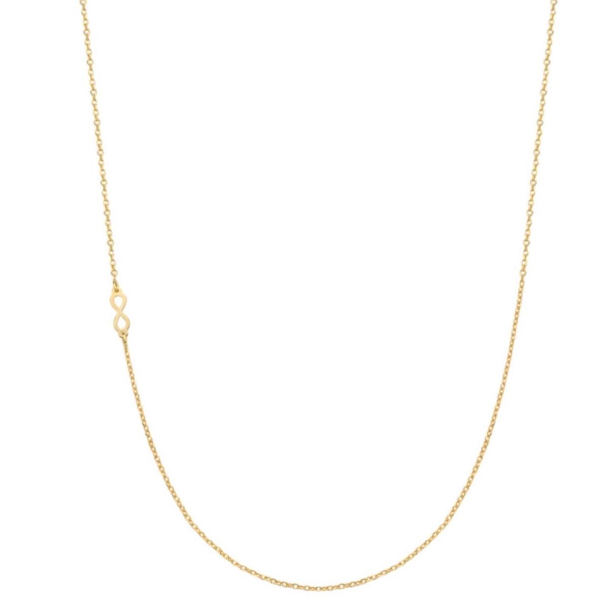 Ketting little infinity (AG925) goudkleurig