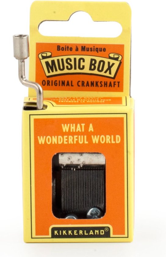 Kikkerland Nostalgisch Muziekdoosje - What A Wonderful World van Kikkerland — afbeelding 5