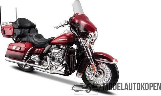 Harley Davidson FLHTK Electra Glide Ultra Limited 2013 (Rood) 1/18 - Modelmotor... | bol.com