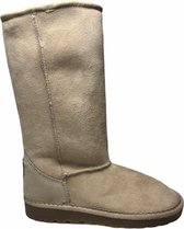 Naturino effen lederen warme lange laarzen uggy 3327 Beige  mt 27