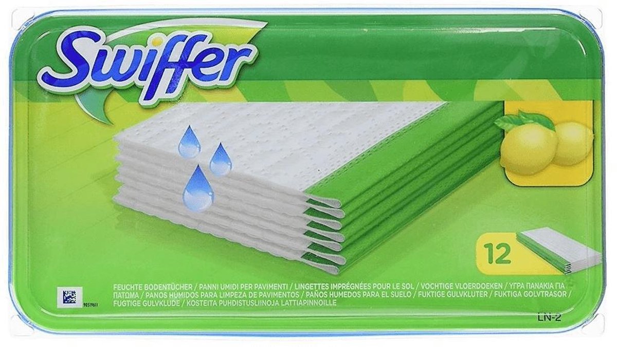 Swiffer Vochtige Vloerdoekjes - 12 x 12 Stuks