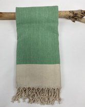 Hamamdoek | Hazel | Groen | 100 x 180 CM | Strand | Sauna / Wellness | Vakantie | Thuis