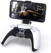 Telefoonhouder geschikt voor PS5 Controller – Smartphone Klem Universeel geschikt voor Playstation 5 – Transparant