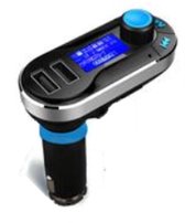Dutch Wanted FMDraadloze Bluetooth Auto MP3 Speler / FM transmitter / LED Display / Handsfree bellen / 1x High Speed USB Oplader / SD, TF Card Ondersteuning / USB Stick / 3.5mm Jac