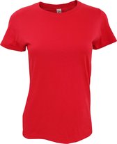 SOLS Dames/dames Imperial Heavy Short Sleeve T-Shirt (Rood)