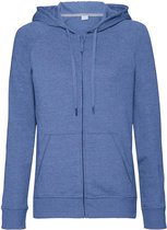 Russell Dames/dames HD Zip Hooded Sweatshirt (Blauwe mergel)